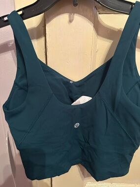 lululemon athletica Deep Teal Scoop-Back Support Sports Bra